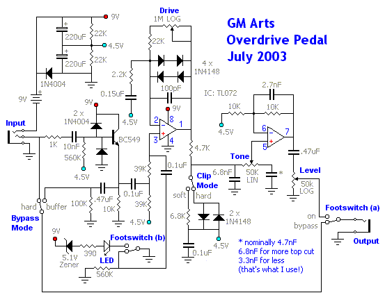 GM Arts Overdrive Pedal